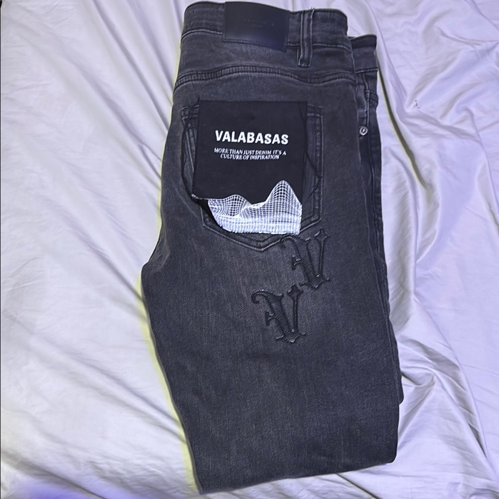 Black Relaxed Fit Jeans with Distressed Details